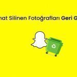Snapchat Silinen Fotoğrafları Geri Getirme