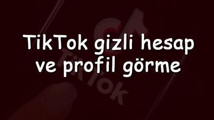 TikTok Gizli Hesap Görme 2025